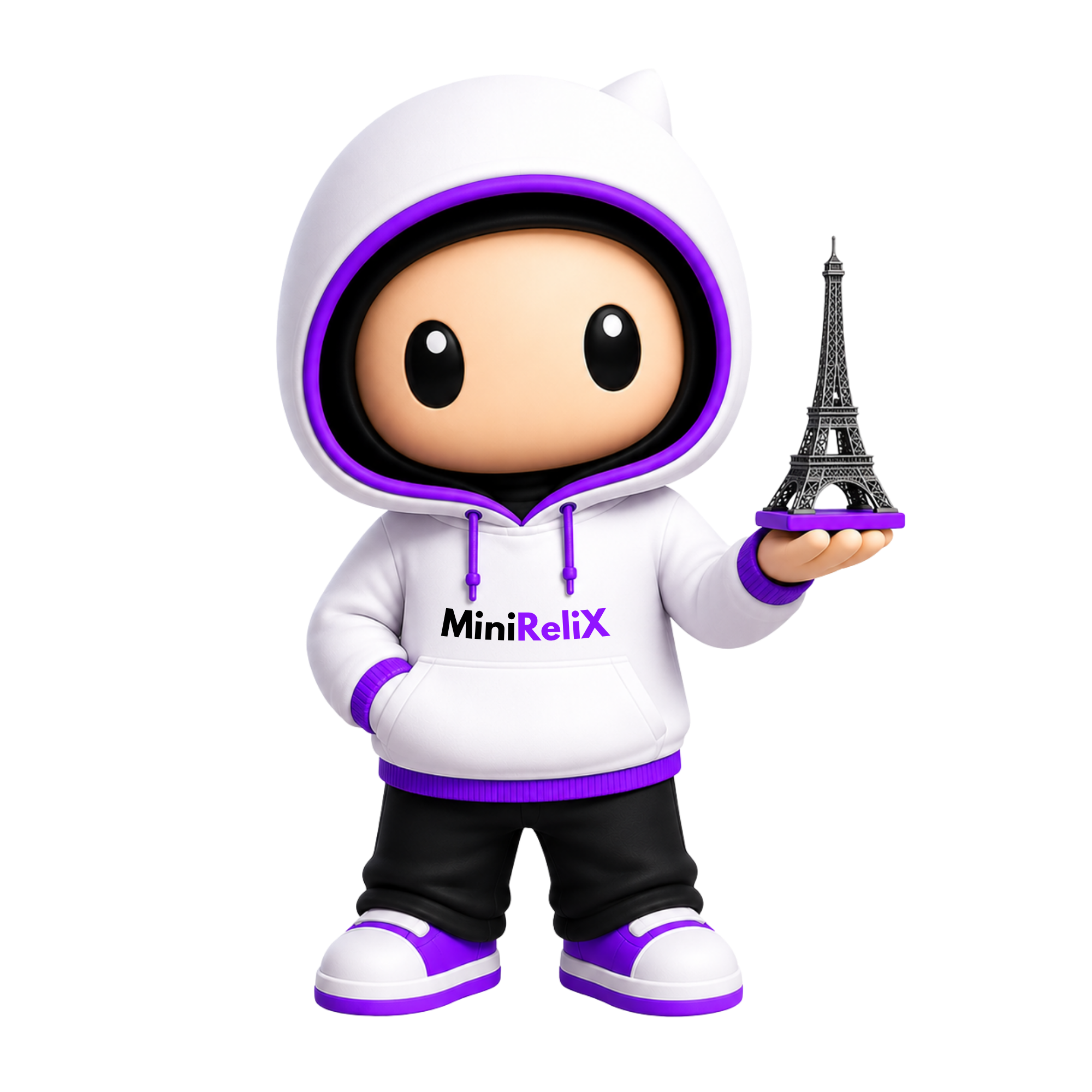 MiniReliX collector holding a relic